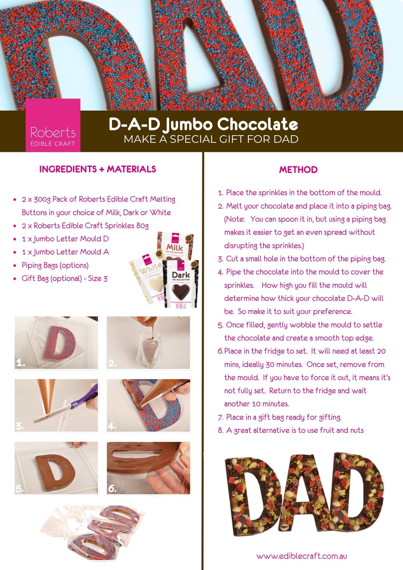 Father's Day Jumbo Chocolate Gifts