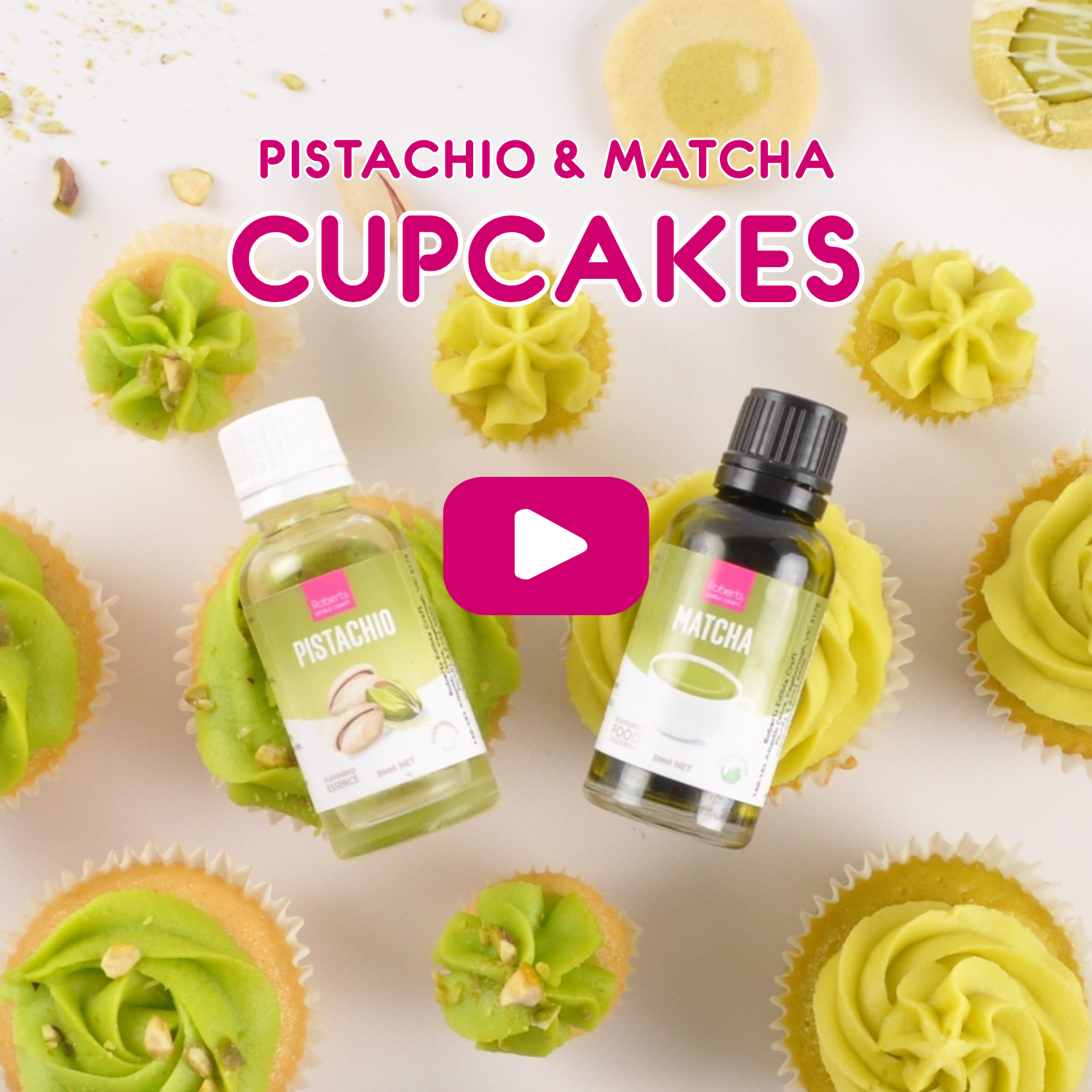 How to Make Matcha & Pistachio Cupcakes