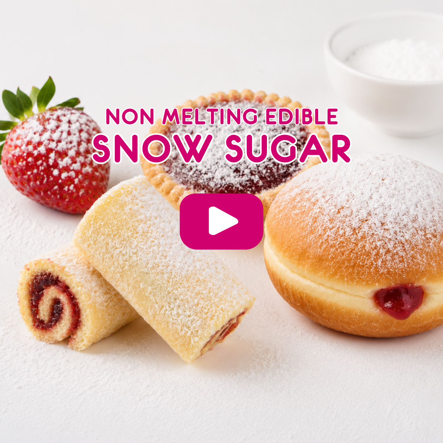 Non Melting Edible Snow Sugar